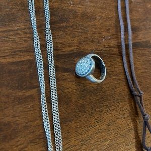 LIA SOPHIA silver tone ring